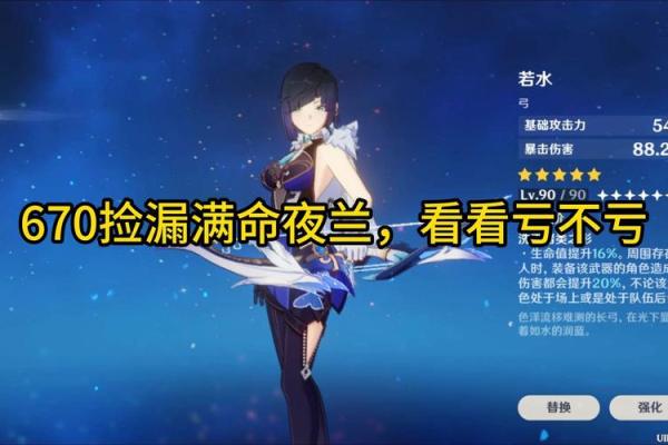 探秘满命夜兰:她最强装备的独特魅力 探秘满命夜兰:她最强装备的独特魅力